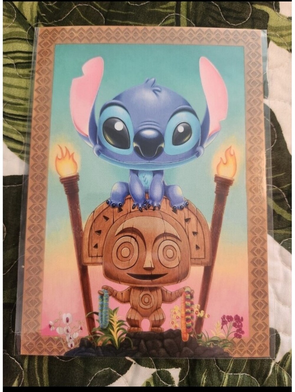 Wonderground Gallery Stitch Maui Mischief by Kristin Tercek postcard